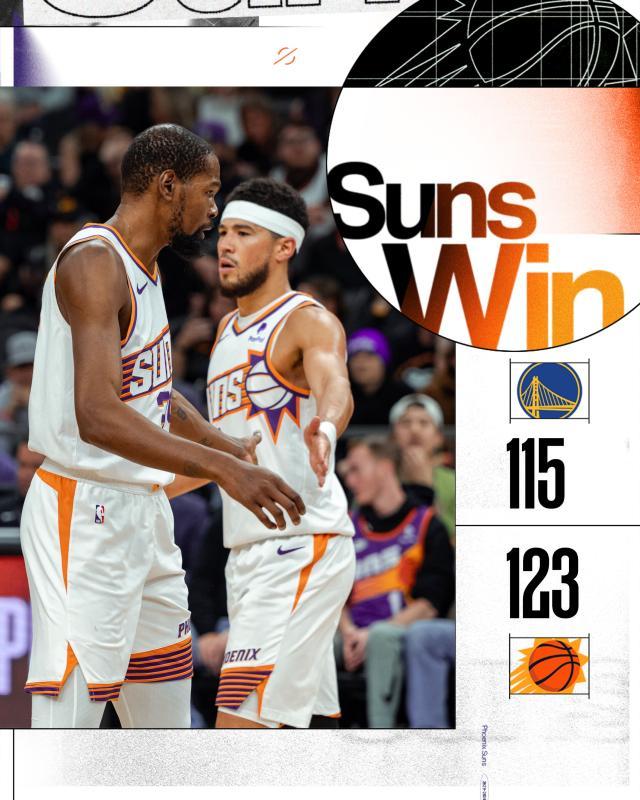 双核驱动也够狠！布克复出太阳五连胜 KD场场30+